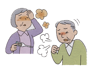肺炎　イラスト