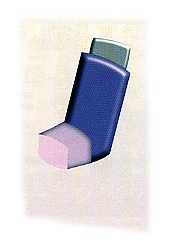 大人の喘息　イラスト