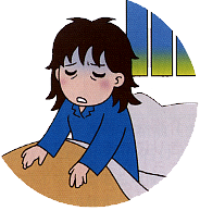 むずむず脚症候群　イラスト