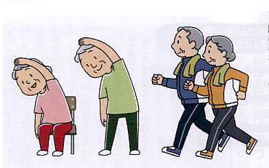 熱中症に負けたくない身体をつくるイラスト